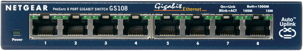 SWITCH 8 PUERTOS 10/100/1000 NETGEAR
