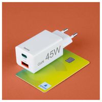 Miniatura 14 de CARGADOR DE PARED HAMA 45W 1xUSB-C PD 1xUSB-A MINICARGADOR COLOR BLANCO