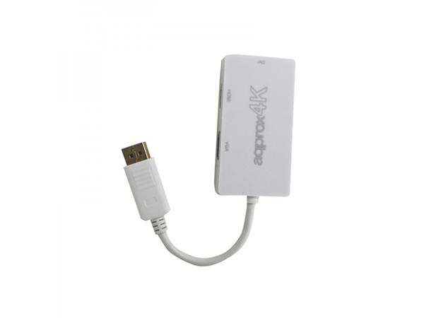 ADAPTADOR DISPLAYPORT A HDMI -VGA - DVI APPROX APPC37