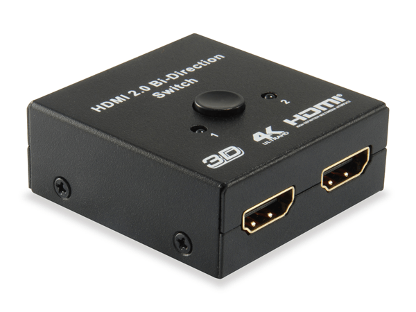 SWITCH SELECTOR HDMI BIDIRECIONAL EQUIP 2 ENTRADAS 1 SALIDA / 1 ENTRADA 2 SALIDAS