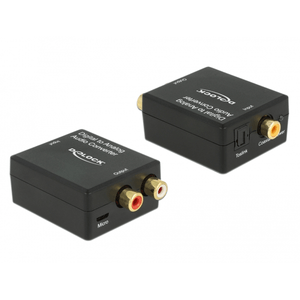 Delock Convertidor de audio Digital Toslink a RCA