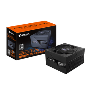 Fuente-Alimentacion-1000W-GIGABYTE--AORUS-ELITE-P1000W-ICE-Fuente-de-Alimentacion---PCIe-5.0-80-PLUS-Platinum-Diseño-completamente-modular-Ventilador-de-120-mm-Compatible-con-ATX-3.0-Enchufe-UE-80-PLUS-Platinum-Fully-Modular-Negro