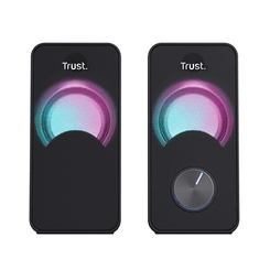 ALTAVOCES TRUST 2.0 ARYS RGB 6W RMS 12W MAX AUTOALIMENTADO USB LED  COLOR NEGRO 23120