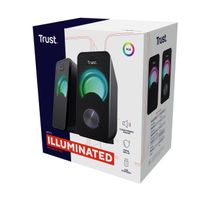 Miniatura 7 de ALTAVOCES TRUST 2.0 ARYS RGB 6W RMS 12W MAX AUTOALIMENTADO USB LED  COLOR NEGRO 23120