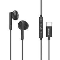 Miniatura 2 de AURICULAR INTRAUDITIVO USB-C HAMA CLASSY MICROFONO CABLE 1.2m COLOR NEGRO