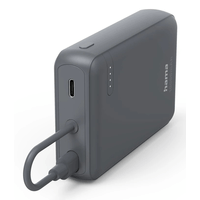 Miniatura 1 de POWERBANK HAMA POWER PACK 10000 mAh 2xUSB-C INDICADOR DE CARGA CABLE INTEGRADO ANTRACITA