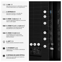 Miniatura 11 de Serie E8 MiniLED 55E8S  55 pulgadas  Hi-QLED MiniLED  Modo Juego 144 Hz Nativos  Subwoofer integrado