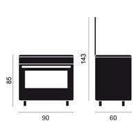 Miniatura 3 de COCINA DE GAS VITROKITCHEN CB9060IN 5 ZONAS COCCION INOX GAS NATURAL