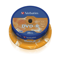 Miniatura 1 de TAMBOR 25 DVD-R 4,7 GB VERBATIM 8X