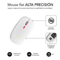 Miniatura 6 de RATON SUBBLIM INALAMBRICO LED DUAL FLAT BLANCO
