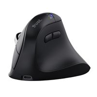 Miniatura 2 de MOUSE TRUST VYRAN WIRELESS ERGO 2400DPI 7 BOTONES HYPERSCROLL MULTIDEVICE RECARGABLE USB-C NEGRO