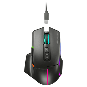 MOUSE-MARS-GAMING-WIRELESS-Y-BLUETOOTH-MMW-VECTOR-TRI-MODE-2.4G-GHz-BT-5.4-USB-C-7-BOTONES-12000-DPI
