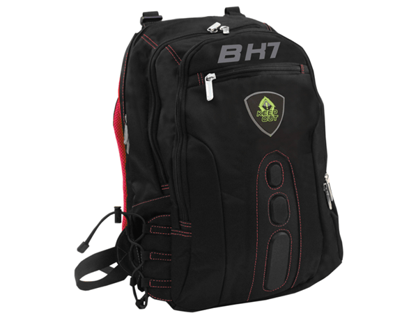 mochila gaming 15.6  keep out bk7r roja