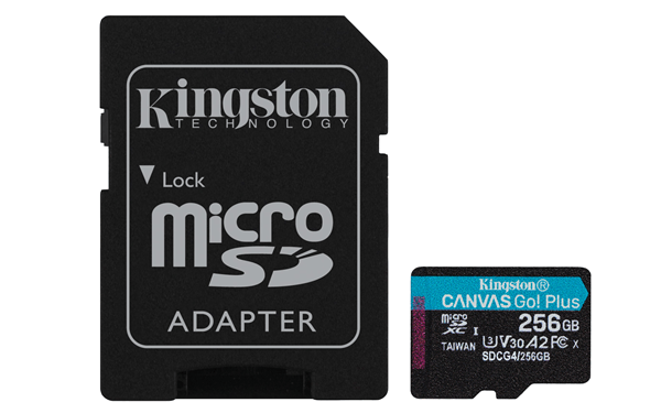 MEMORIA 256GB MICROSDXC KINGSTON CANVAS GO PLUS GEN4 200MB