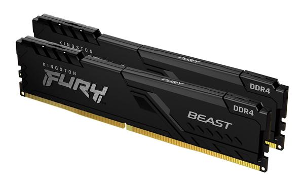 MEMORIA KIT 16 GB (2X8 GB) DDR4 3200 KINGSTON FURY BEAST BLACK CL16