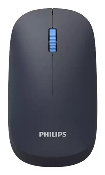 MOUSE PHILIPS WIRELESS Y BLUETOOTH SPK7438L MULTI-DEVICE 2.4GHZ BT 5.0 4 BOTONES 1600 DPI NEGRO
