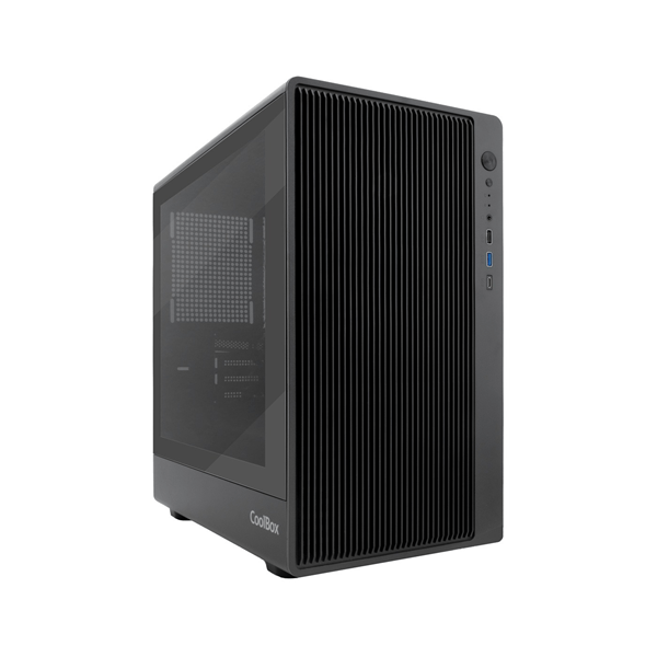 Caja COOLBOX COOLBOX GAMING CAJA MATX GM350 DARKFACE USB-C 3.2 GEN1 CRISTAL AHUMADO Negro