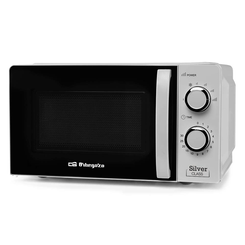 HORNO MICROONDAS SIN GRILL ORBEGOZO MI2118 20 LITROS SILVER
