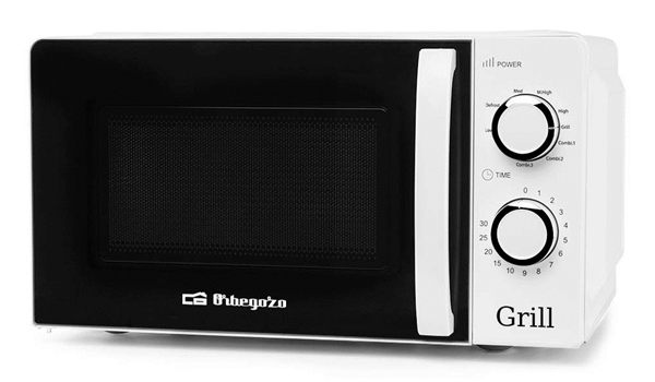 HORNO MICROONDAS CON GRILL ORBEGOZO MIG2130 20 LITROS BLANCO