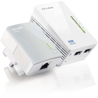 Miniatura 1 de KIT 2 ADAPTADOR DE HOMEPLUG 300MBPS TP-LINK TL-WPA4220KIT + WIFI N