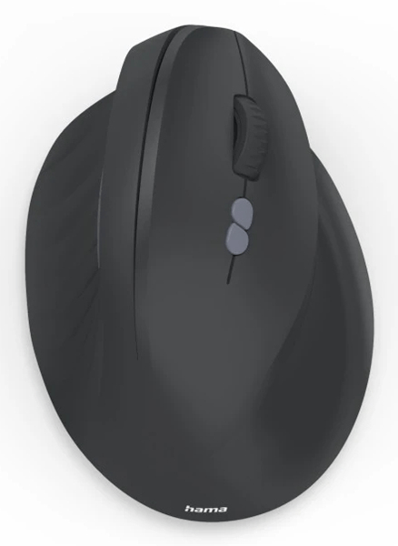 MOUSE HAMA WIRELESS EWM-500R ERGONOMIC 2.4 GHz NANO-USB 7 BOTONES 1800 DPI NEGRO