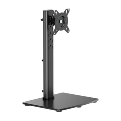 AISENS Soporte de Mesa Con Peana Eco Giratorio e Inclinable para Monitor TV 12kg de 17 34  Negro