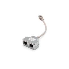 CAT 5E PATCH CABLE ADAPTER  2X CAT 5E  SHIELDED PC-PC  2X RJ45 FEMALE TO 1X RJ45 MALE  0.19 M