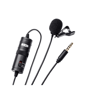 BOYA-by-M1-3-5-mm-Micr--fono-lavalier-Negro-para-Smartphone-y-c--mara-Canon-o-Nikon