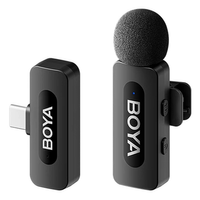 Miniatura 1 de Boya BY V10 Micr  fono de Solapa Inal  mbrico Android USB C Negro