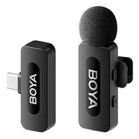 Miniatura 2 de Boya BY V10 Micr  fono de Solapa Inal  mbrico Android USB C Negro