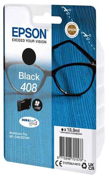 EPSON tinta Negro Singlepack 408 DURABrite Ultra Ink