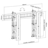 Miniatura 10 de SOPORTE DE PARED FIJO EQUIP 650351 PARA PANTALLA 37"-70" PUSH-IN POP-OUT VESA MAX 600X400 PESO MAX.