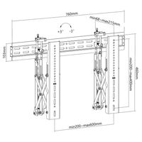 Miniatura 12 de SOPORTE DE PARED FIJO EQUIP 650351 PARA PANTALLA 37"-70" PUSH-IN POP-OUT VESA MAX 600X400 PESO MAX.