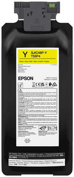 SJIC48P-Y YELLOW INK CARTRIDGE FOR COLORWORKS C8000E