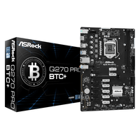 Miniatura 1 de ASROCK Intel  Q270 Pro BTC+ LGA 1151 (Socket H4)