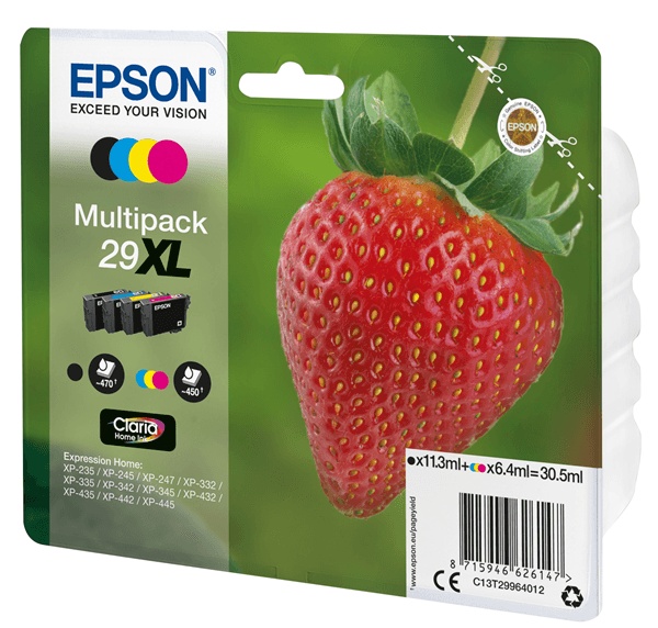 CARTUCHO EPSON MULTIPACK T2996 4 COLORES HOME INK C13T29964022