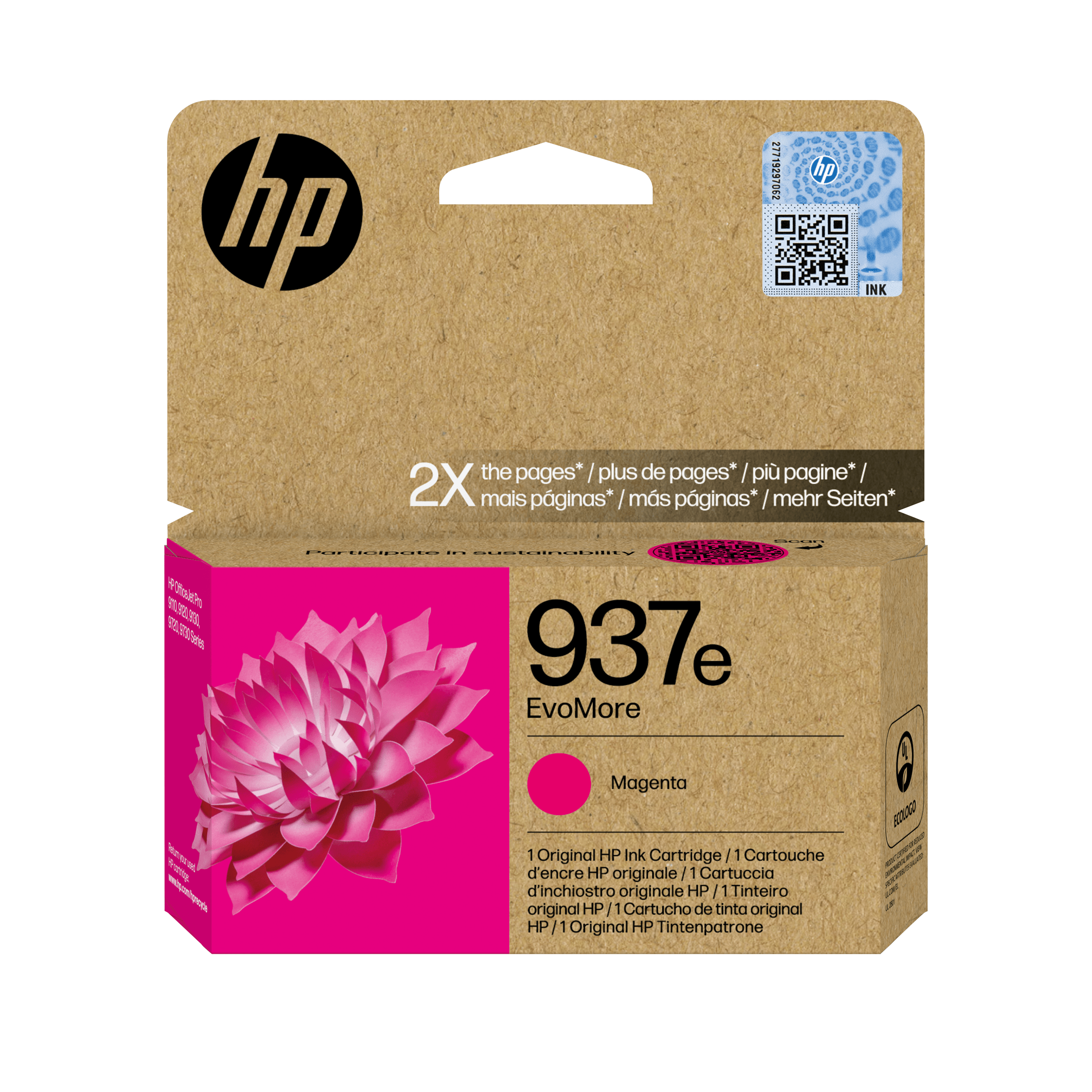 HP 937E CARTUCHO MAGENTA XL 1650PAG