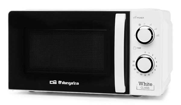 HORNO MICROONDAS SIN GRILL ORBEGOZO MI2115 20 LITROS BLANCO