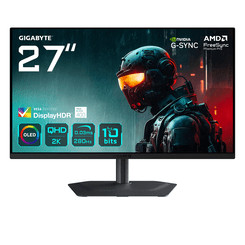 MONITOR GIGABYTE 27" MO27Q2A,QD-OLED,2560X1440 (QHD),0.229PP,1.5:1,0.03MS,280HZ,2HDMI+1DP+3USB3.2+USB-C,ALTAVOCES