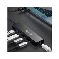 Miniatura 6 de HUB USB-C EQUIP LIFE 128964 4 PUERTOS 2xUSB-A 3.0 2xUSB-C 3.2 COMPATIBLE CON THUNDERBOLT 3/4 1xUSB-C