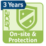 3Y ON SITE EXCHANGE + LAMP OR LASER + EQUIPMENT PROTECTION