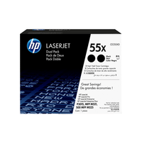 TONER HP NEGRO HP55X DUAL PACK