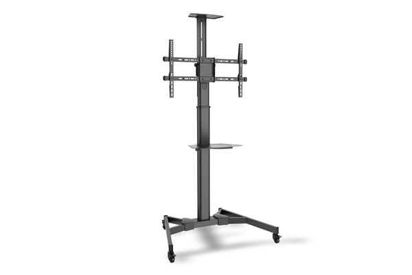 TV-Cart for screens up to 70 with shelf for DVD and Camera up to 50 kg wheelbase VESA max. 600x400