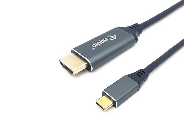 CABLE USB-C A HDMI MACHO MACHO 1M EQUIP 4K/60Hz CARCASA CONECTOR ALUMINIO REF. 133415
