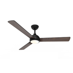 VENTILADOR DE TECHO PHILIPS VELYX 24+32W PLAFON LED 30-65K MANDO A DISTANCIA NEGRO 3 ASPAS DE MADERA