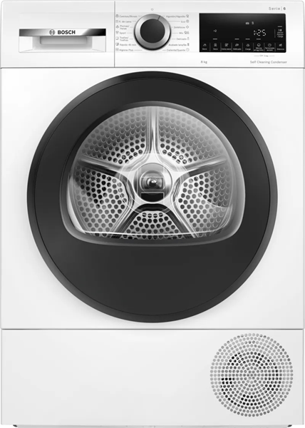 SECADORA CON BOMBA DE CALOR BOSCH WQG235D1ES 8 KG A++ BLANCO