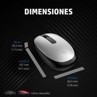 Miniatura 10 de HP Raton 240 Plateado inalambrico