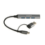 EWENT-HUB-USB-A-C-5Gbps-3puertos-3.1-USB-A-alum
