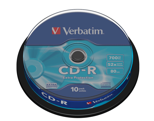 TAMBOR 10 CD-R 700 VERBATIM ULTRAPROTECTION