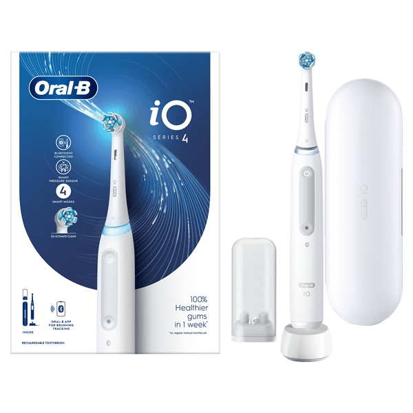 CEPILLO DENTAL BRAUN ORAL-B IO-4 MAGNETIC BLANCO